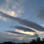 Natural Scenery - Sunset View with clouds in sky