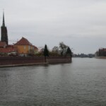 a European city on the river banks