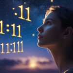 a woman visualizing angel numbers