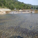 clear waters of a dam
