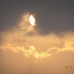 moon coming out of the clouds