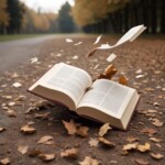 100+ High Quality Open Book Images 23 open book falling on the ground