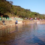 people enjoying in a natural lake