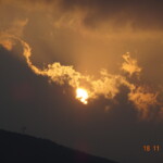 sun in the evening