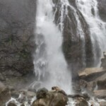 waterfall on a roadside