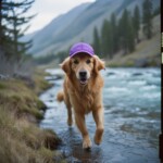 100+ Best Quality Dog Images | Easy Download | High Resolution 41 A_golden_retriever_wearing_a_purple_cap_ru_1