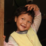 Beautiful face of a smiling child
