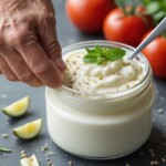 Curd with mint