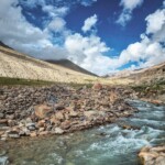 a small river flowing