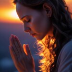 a woman praying a woman praying