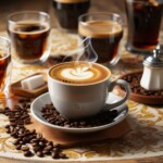 coffee with steam blowing coffee with steam blowing