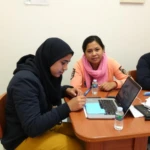colleagues having fun time