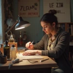 girl at work