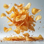 golden crispy potato chips