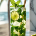 lemon juice in a glass with mint leaves lemon juice in a glass with mint leaves