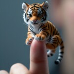 miniature animals - miniature black tiger