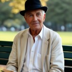 old man reading a book