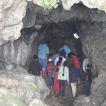 people in a cave