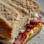 sandwich with meat slices