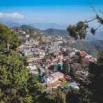 stunning view of a small town from top