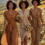three women walking together three women walking together