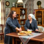 two women cooking