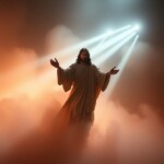 Jesus stepping from light Jesus stepping from light