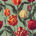 100+ Best Artistic Flower Background Images, Free Download 13 artistic flowers Tulip_flower_vintage