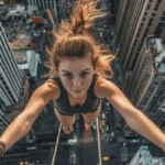 1000+ Beautiful Woman Royalty-Free images 11 a woman doing bungee jumping