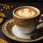 coffee in a vintage cup coffee in a vintage cup