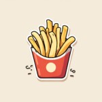 french fries illustrations