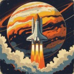 illustrative image of shuttle space pictures