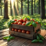 tomatoes in crate tomatoes in crate