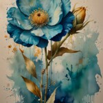 100+ Best Artistic Flower Background Images, Free Download 4 watercolor_art_a_blue_flower_canvas